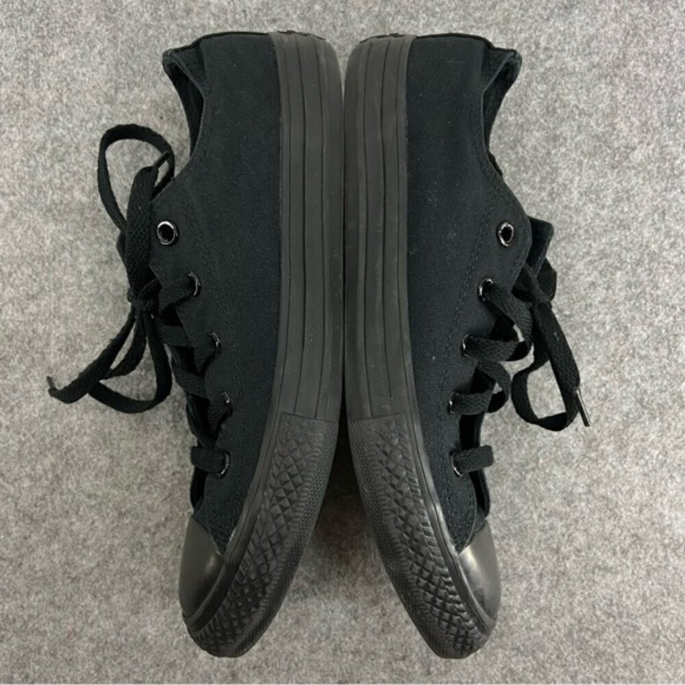 Converse Classic Monochrome Junior Black Low Top Sneakers US Size 3 - Picture 9 of 12